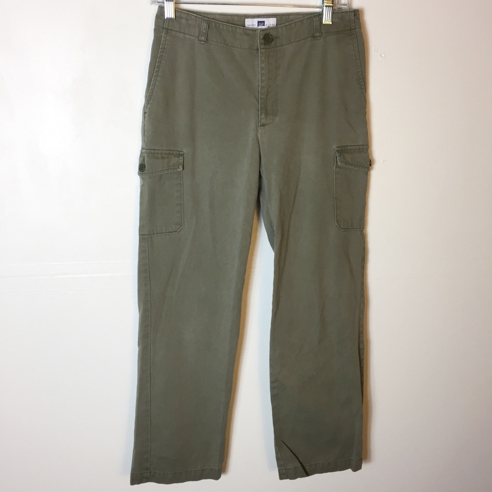 Gaps Green Utility Cargo Straight Jeans - Picture 2 of 4